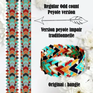 DIY Vertical Peyote Pattern - Bracelet AUDREY