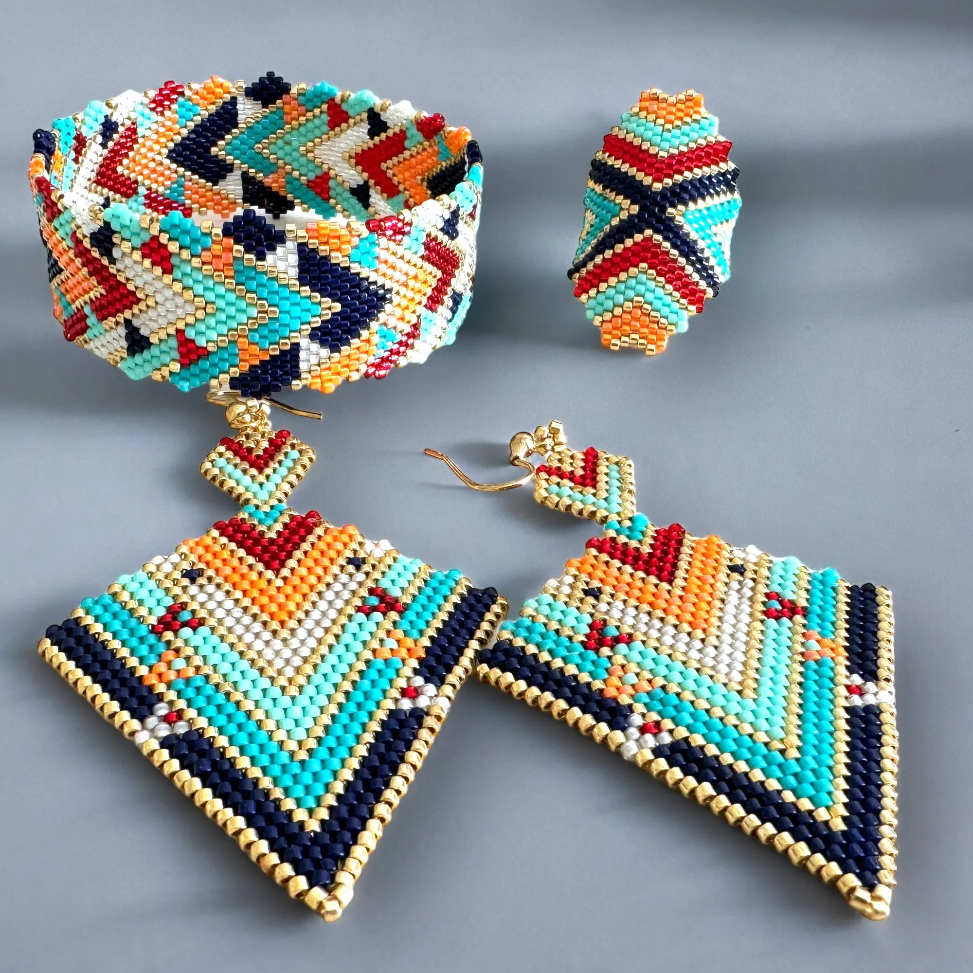 DIY Vertical Peyote Pattern - Bracelet AUDREY
