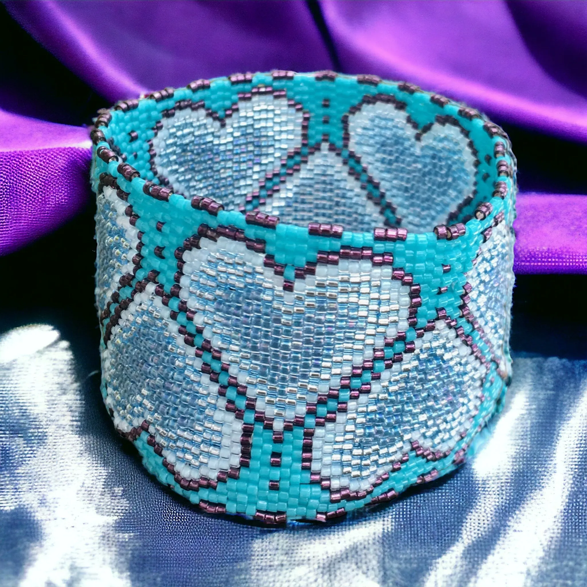 DIY Vertical Peyote Pattern - Bracelet JOLICOEUR