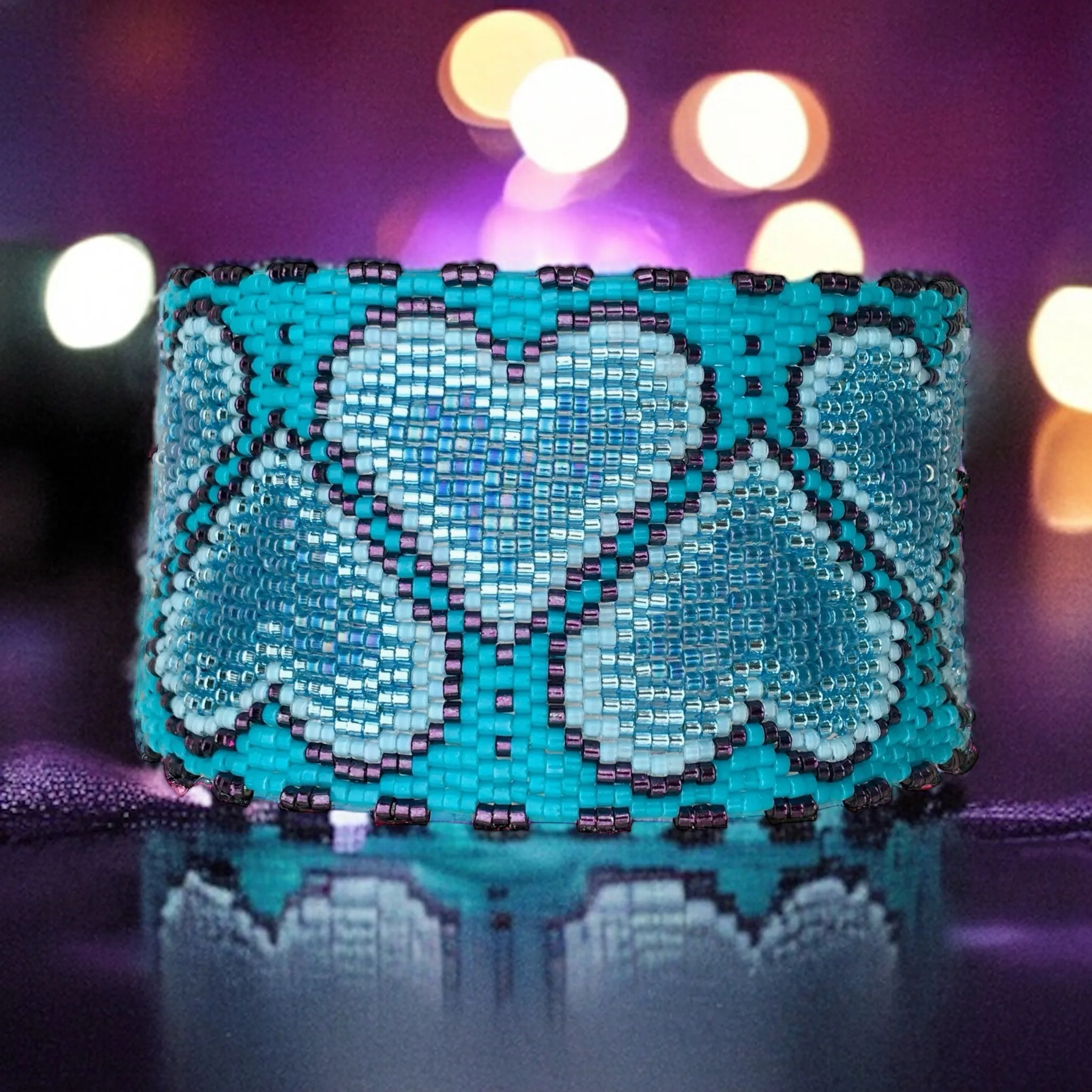 DIY Vertical Peyote Pattern - Bracelet JOLICOEUR