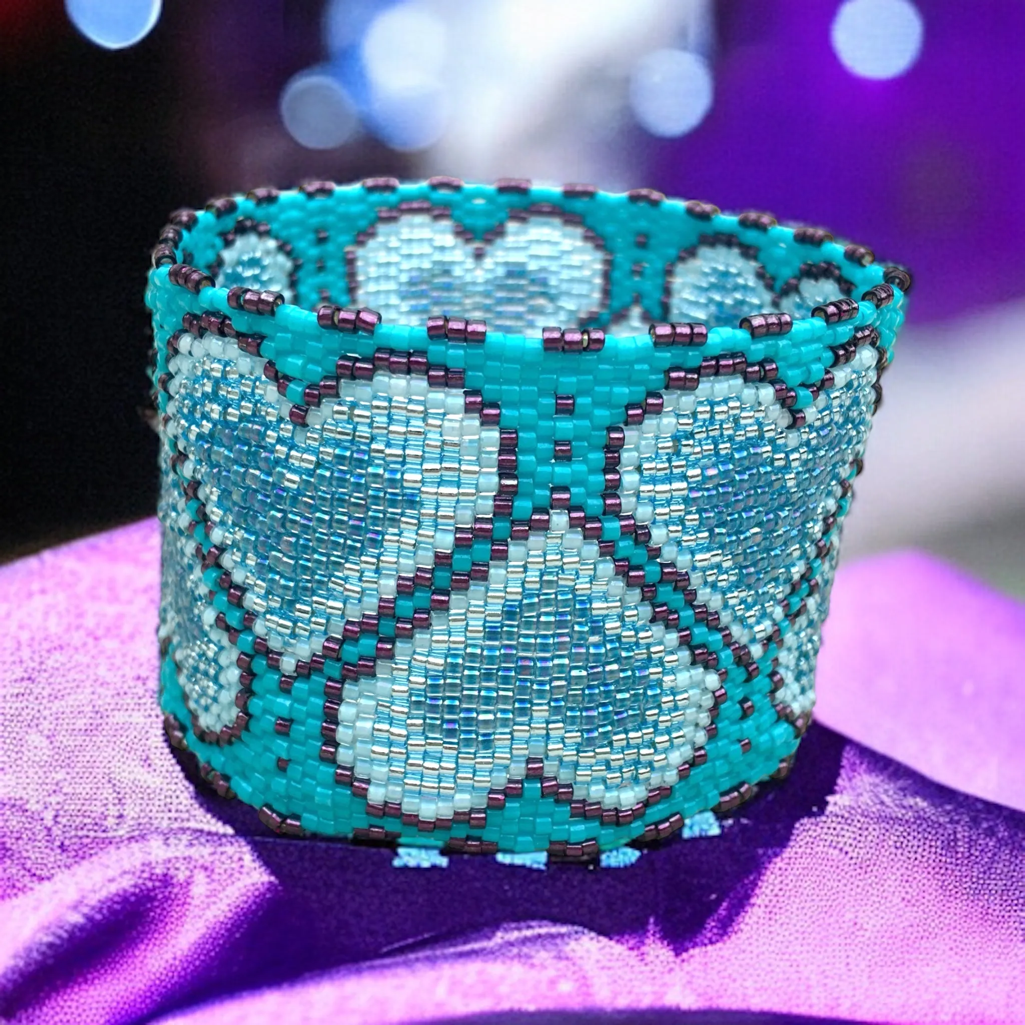 DIY Vertical Peyote Pattern - Bracelet JOLICOEUR
