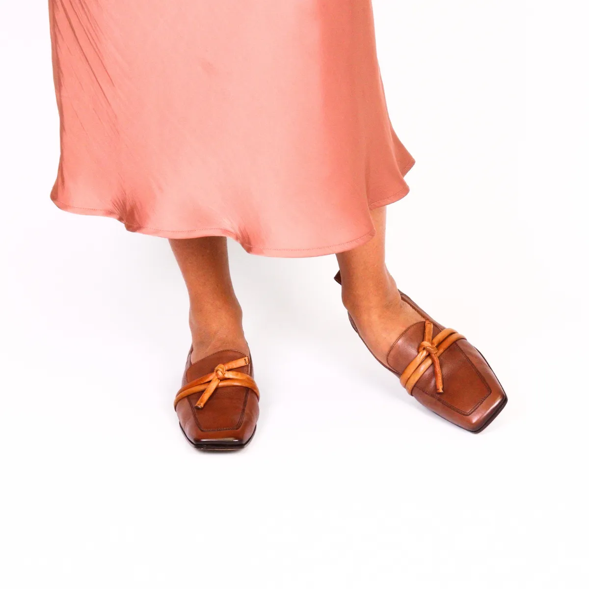 Double Band Flat Caramel