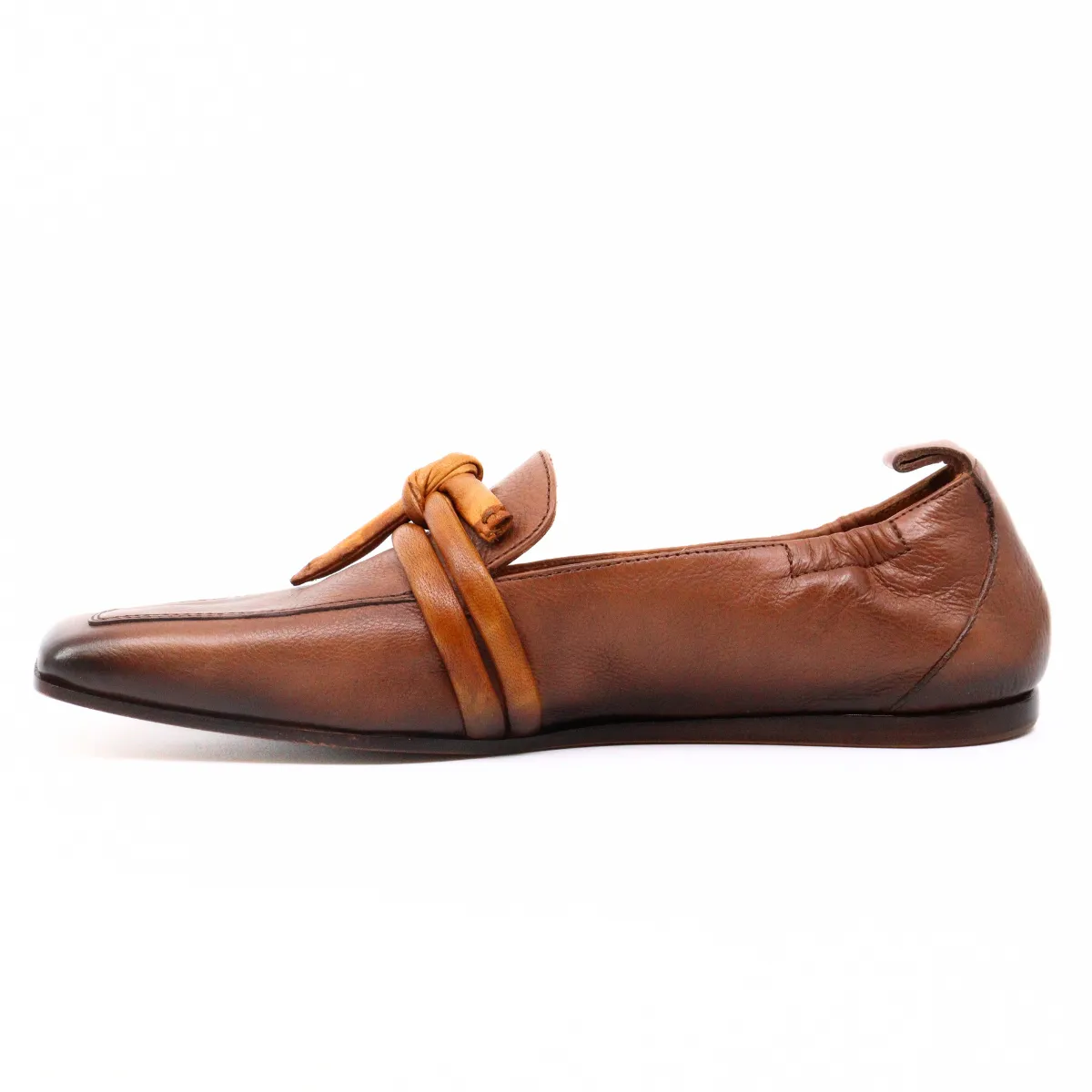 Double Band Flat Caramel