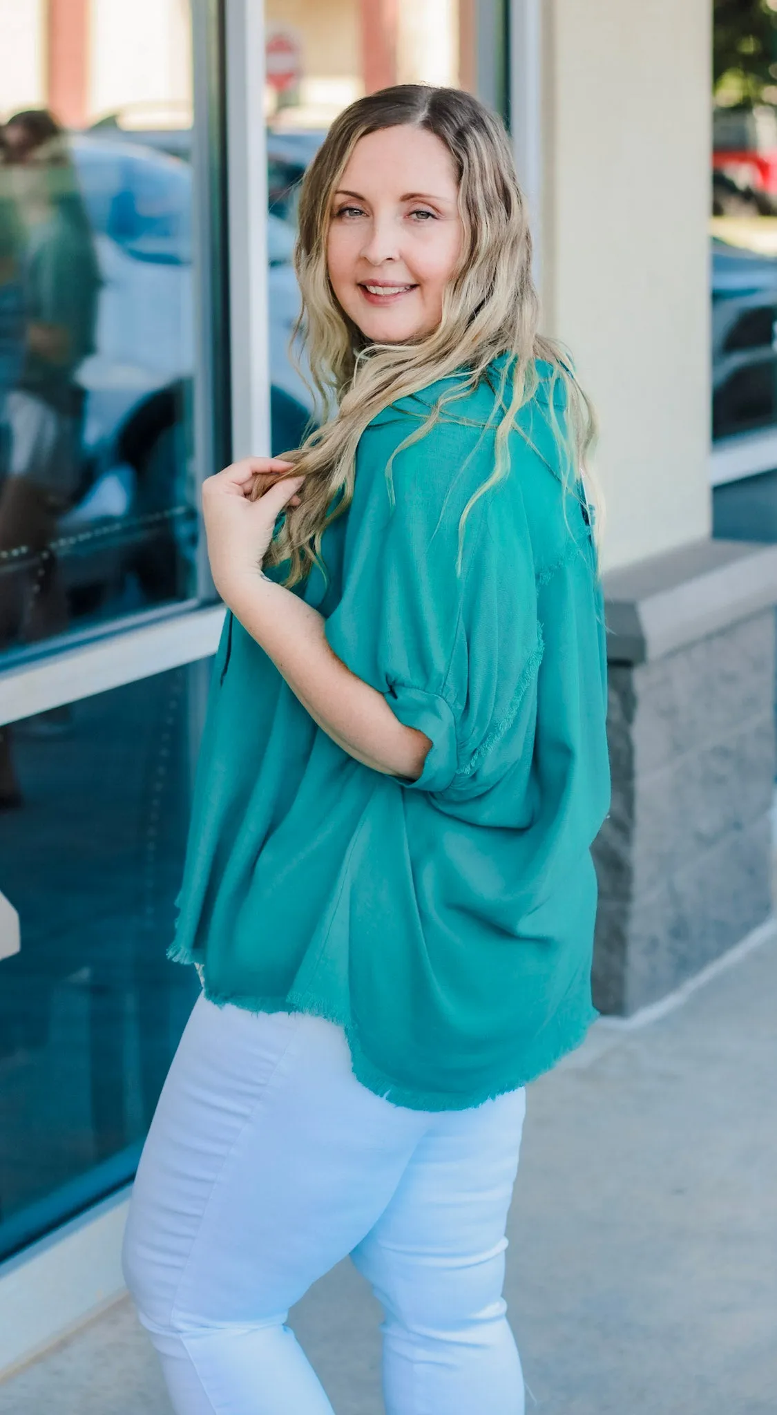 Down to Savannah Jade Blouse