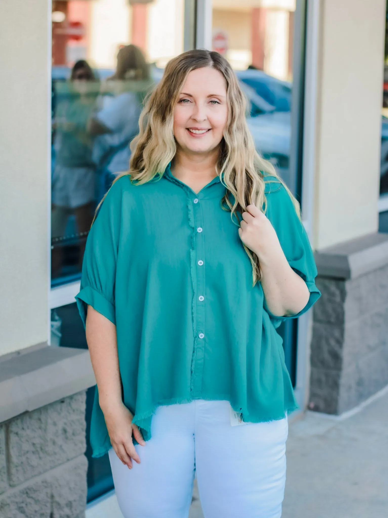 Down to Savannah Jade Blouse