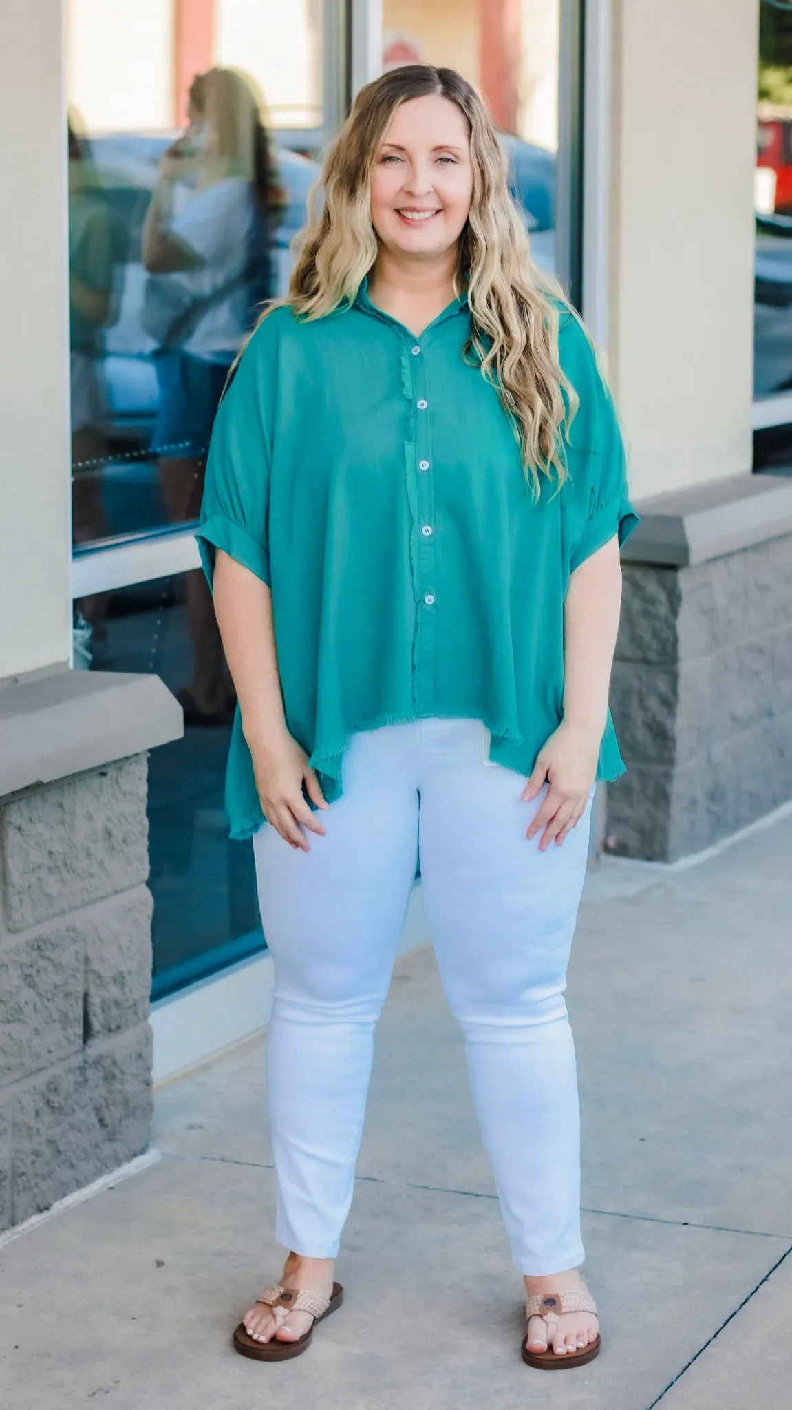 Down to Savannah Jade Blouse
