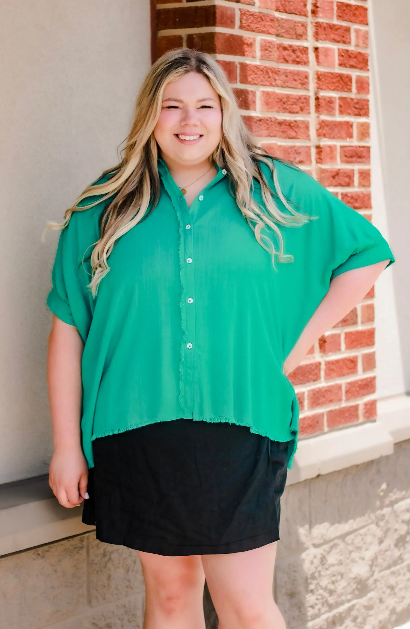 Down to Savannah Jade Blouse