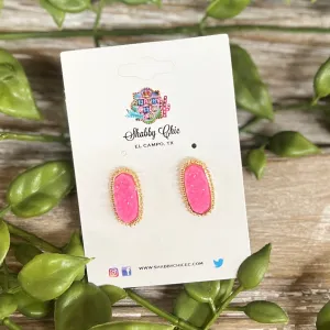 Drusy Stud Earrings