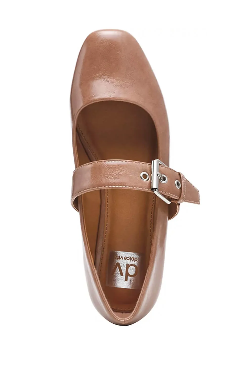 DV Dolce Vita Mellie Buckle Flats for Women in Latte | MELLIE-LATTE