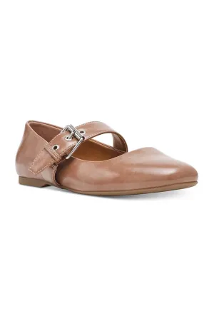 DV Dolce Vita Mellie Buckle Flats for Women in Latte | MELLIE-LATTE