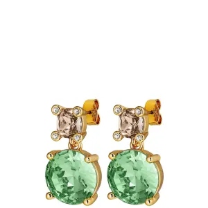 Dyrberg Kern Nicola Gold Earrings - Light Green/Golden