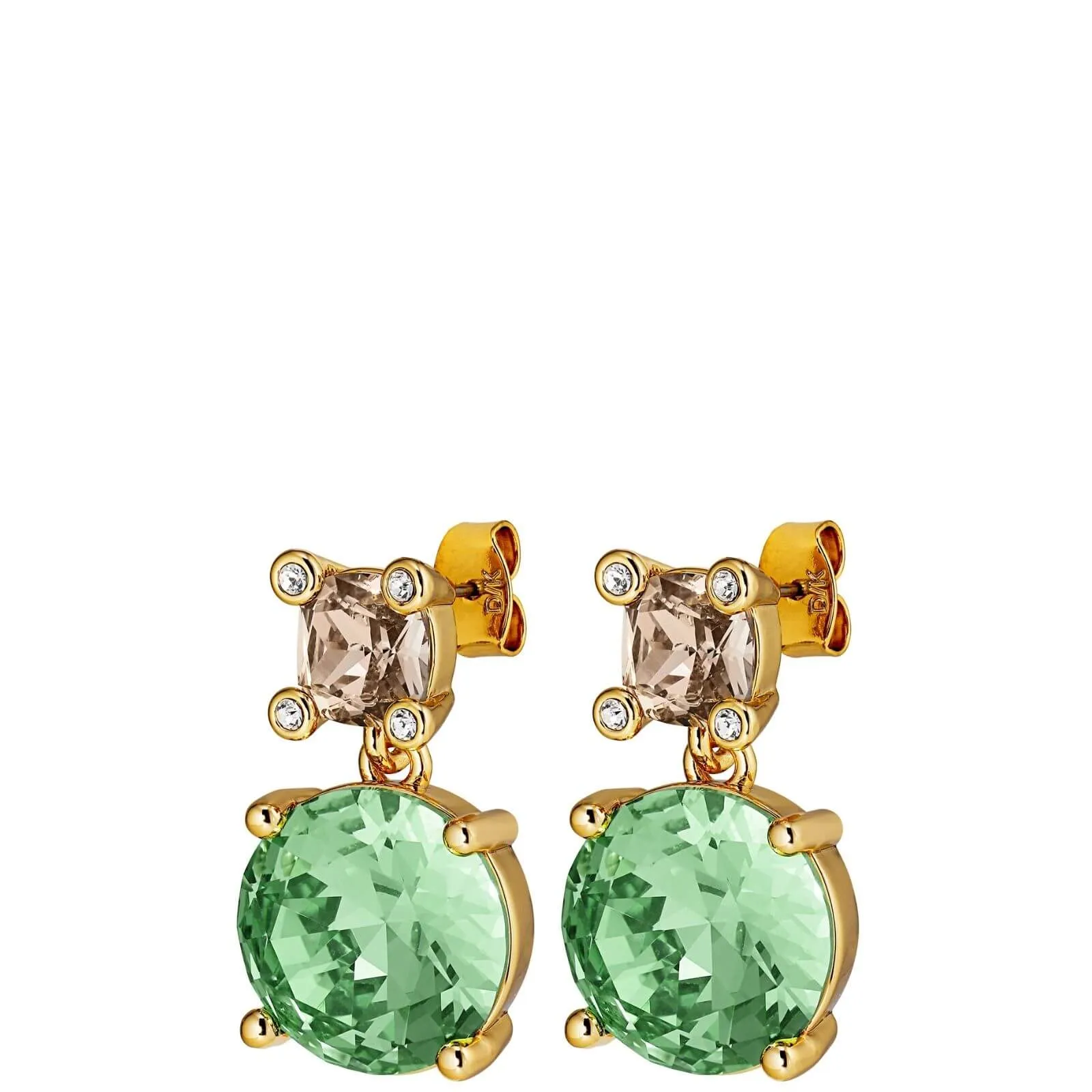 Dyrberg Kern Nicola Gold Earrings - Light Green/Golden
