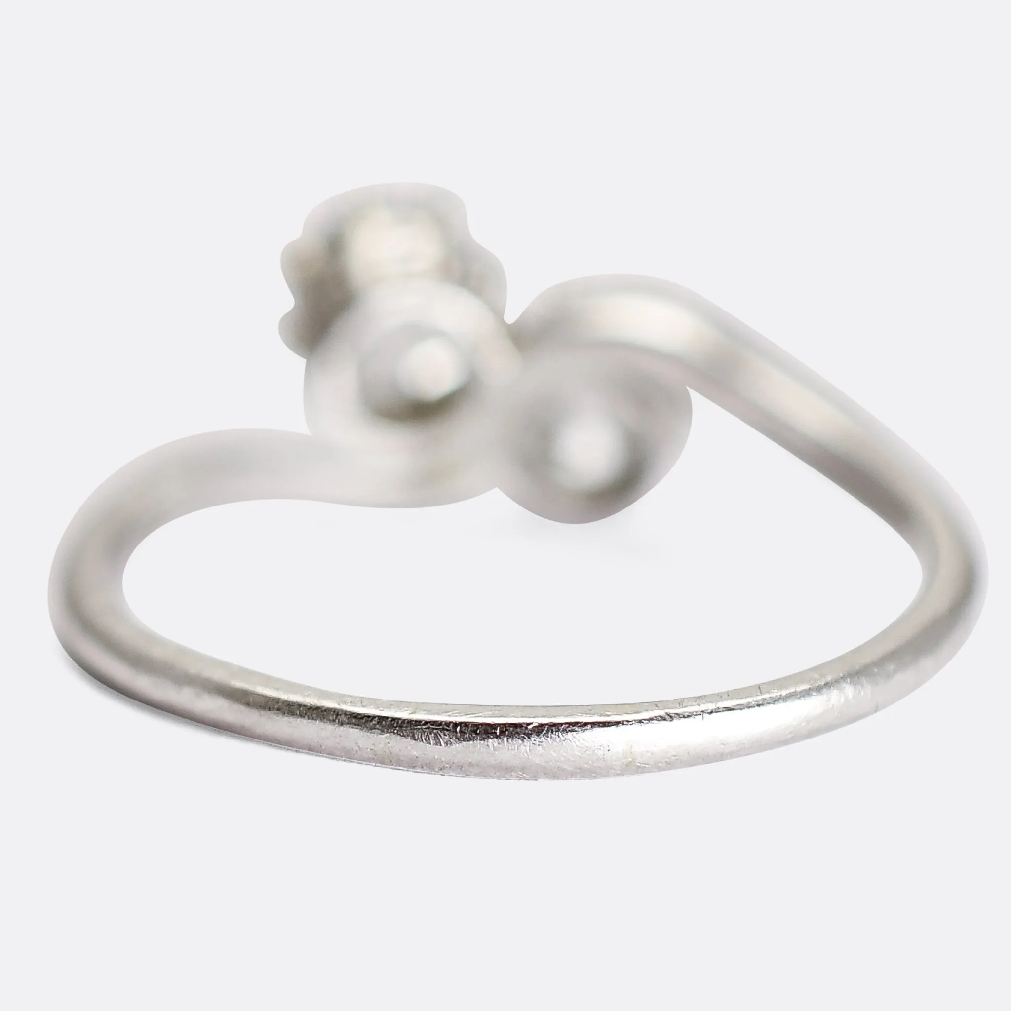 Edwardian Diamond "Toi et Moi" Engagement Ring