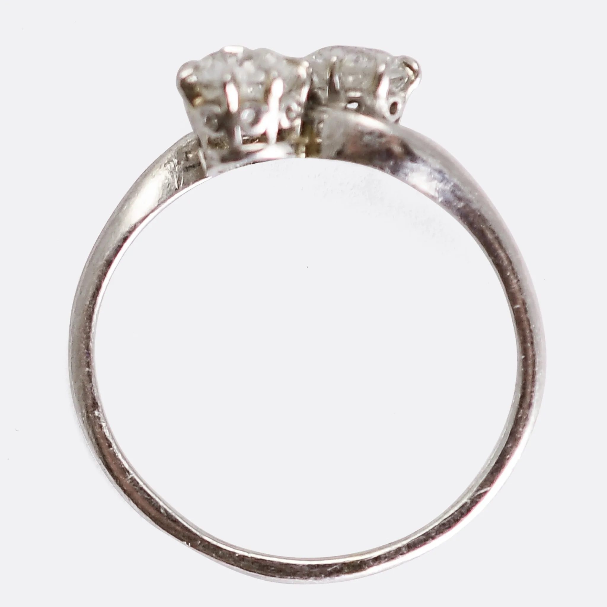 Edwardian Diamond "Toi et Moi" Engagement Ring