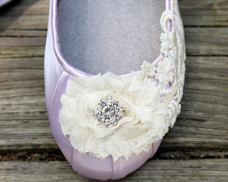 Edwardian inspired ballet flats, Model "Odette" - SOLD OUT