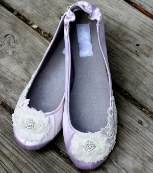 Edwardian inspired ballet flats, Model "Odette" - SOLD OUT