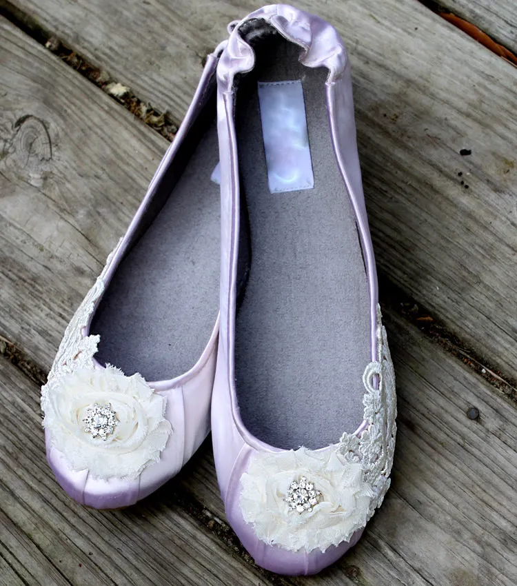 Edwardian inspired ballet flats, Model "Odette" - SOLD OUT