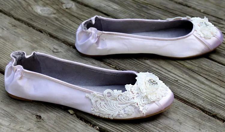 Edwardian inspired ballet flats, Model "Odette" - SOLD OUT