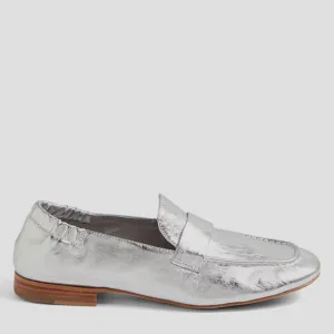 EFRAN W - SILVER METAL PRINT LEATHER