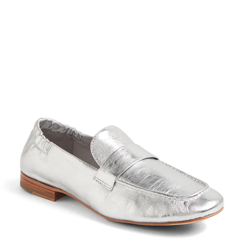 EFRAN W - SILVER METAL PRINT LEATHER