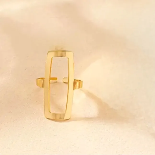 Egyptian Rectangle Bracelet Ring Set