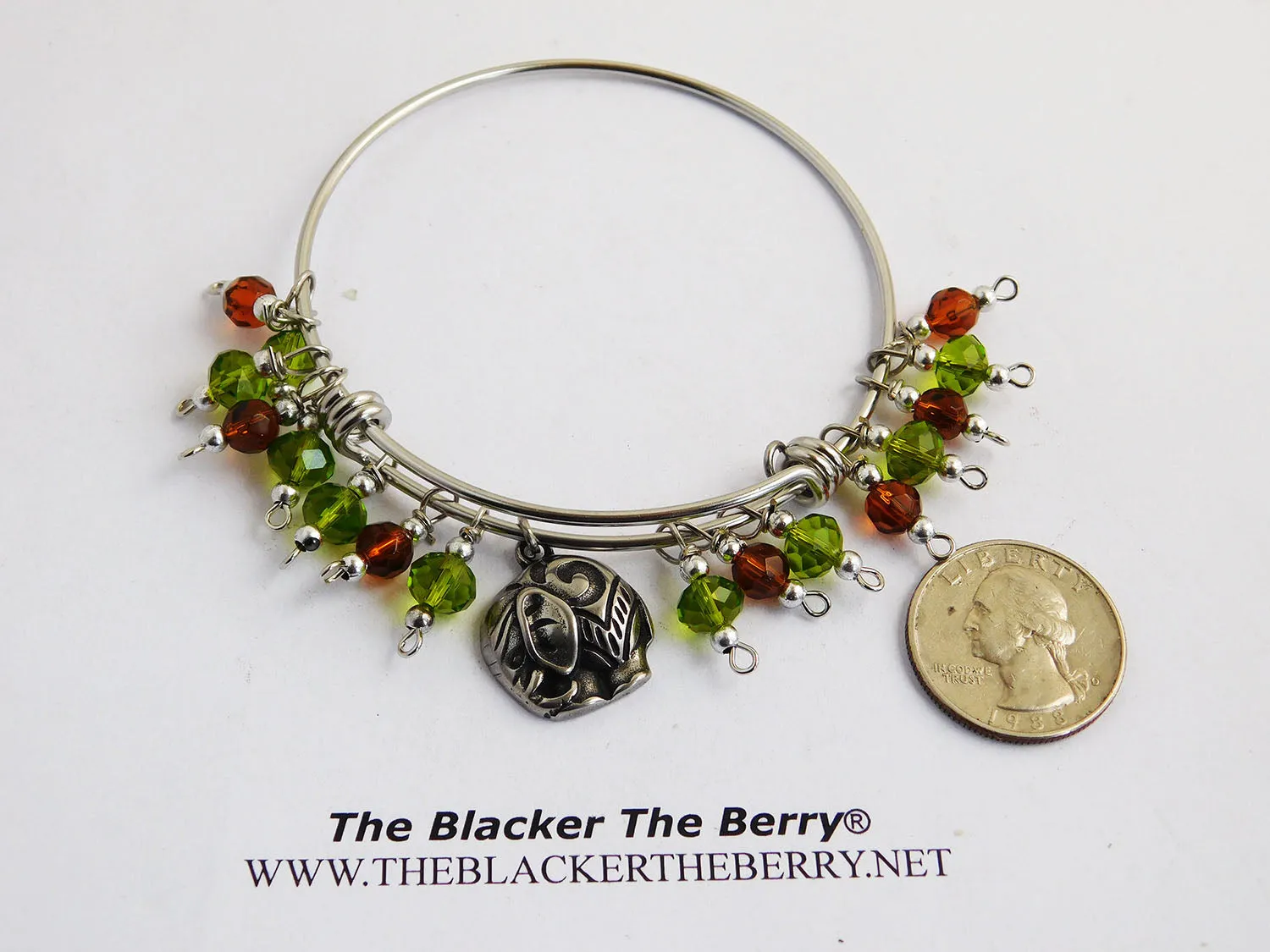 Elephant Bracelets Silver Stainless Steel