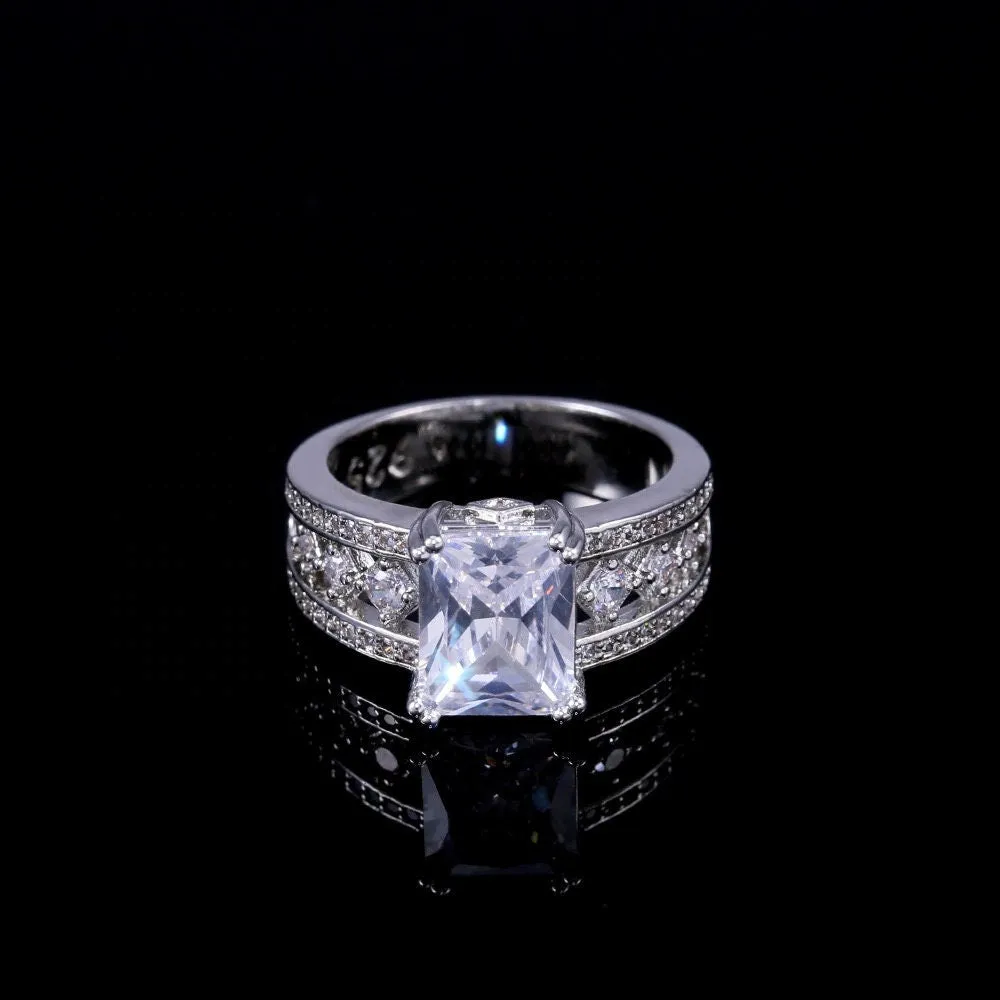 Engagement Ring | Big Womens Ring | Iced Out Ring | Engagement Ring Diamond | Big diamond ring | engagement rings | Big Diamond Rings