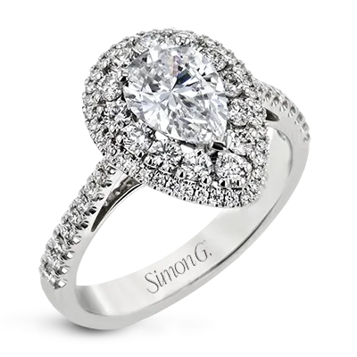 Engagement Ring in 18k Gold with Diamonds