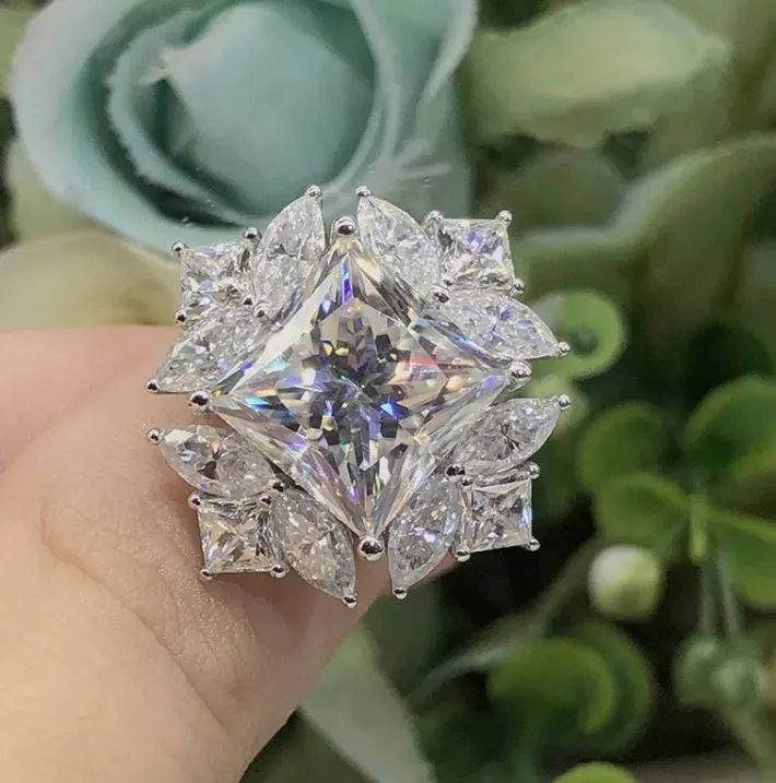 Engagement Ring | Princess Cut Diamond Ring | Diamond Engagement Rings | Womens Wedding Ring | Womens Engagement Ring | Womens Promise Ring