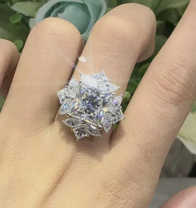 Engagement Ring | Princess Cut Diamond Ring | Diamond Engagement Rings | Womens Wedding Ring | Womens Engagement Ring | Womens Promise Ring
