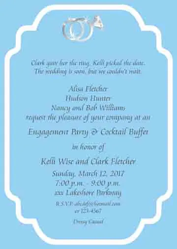 ENGAGEMENT RINGS CUSTOM INVITATION