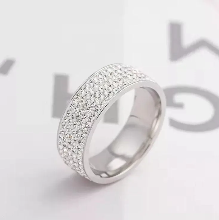 Eternity Ring | Mens Wedding Ring | Stainless Steel Ring | Mens Eternity Ring | Womens Eternity Ring | Mens Wedding Band | Wedding Ring