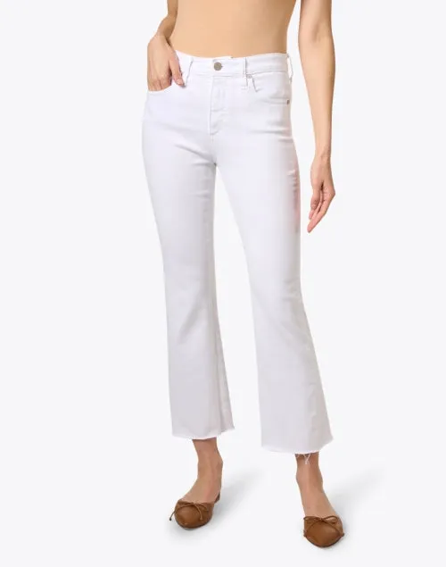 Farrah White Boot Crop Jean