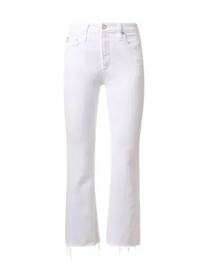 Farrah White Boot Crop Jean