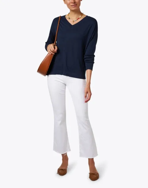 Farrah White Boot Crop Jean