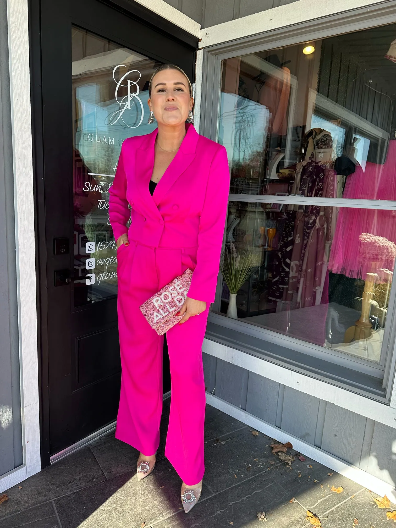 FINAL SALE Pink Hailey Pant