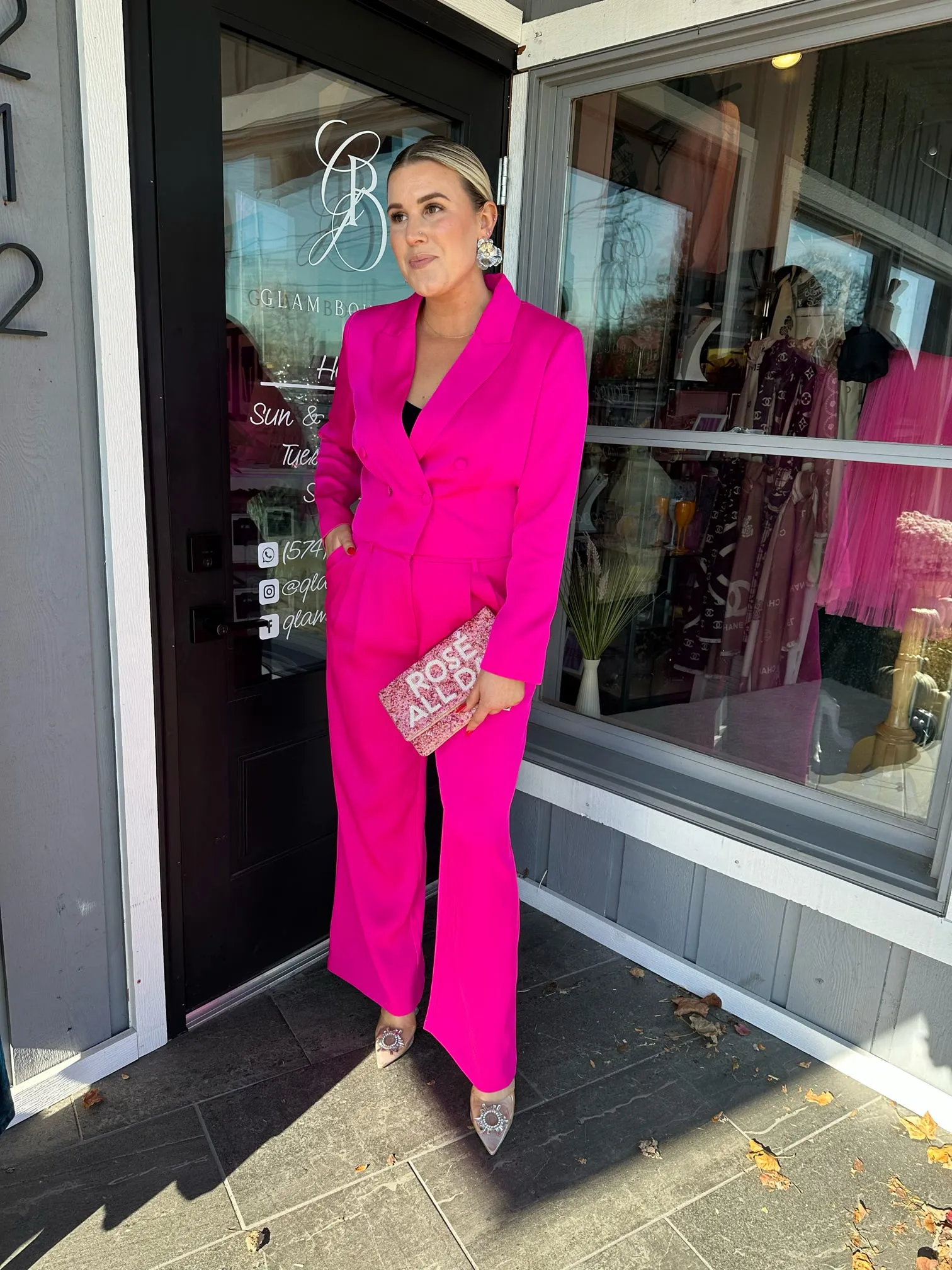 FINAL SALE Pink Hailey Pant