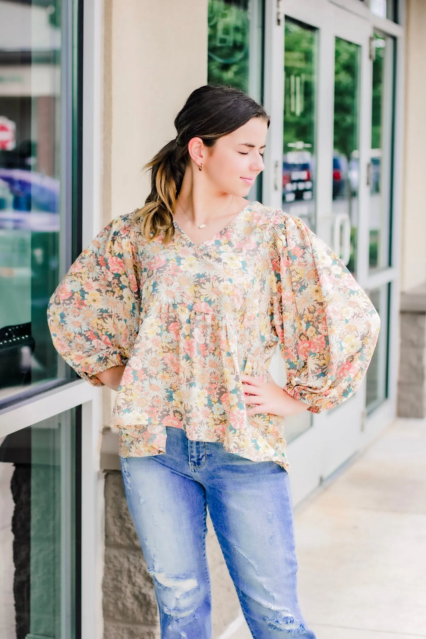 Floral Bouquet Blouse