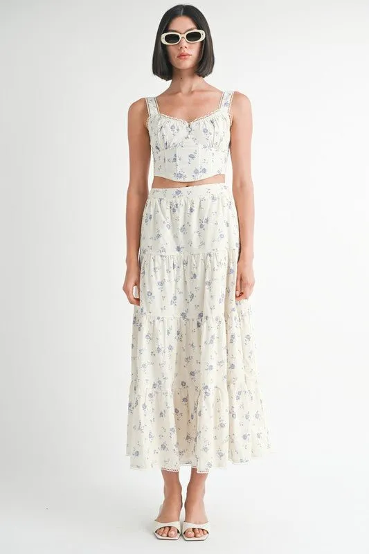 Floral Bustier Top