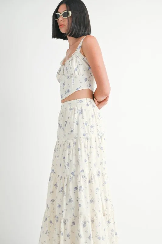 Floral Bustier Top