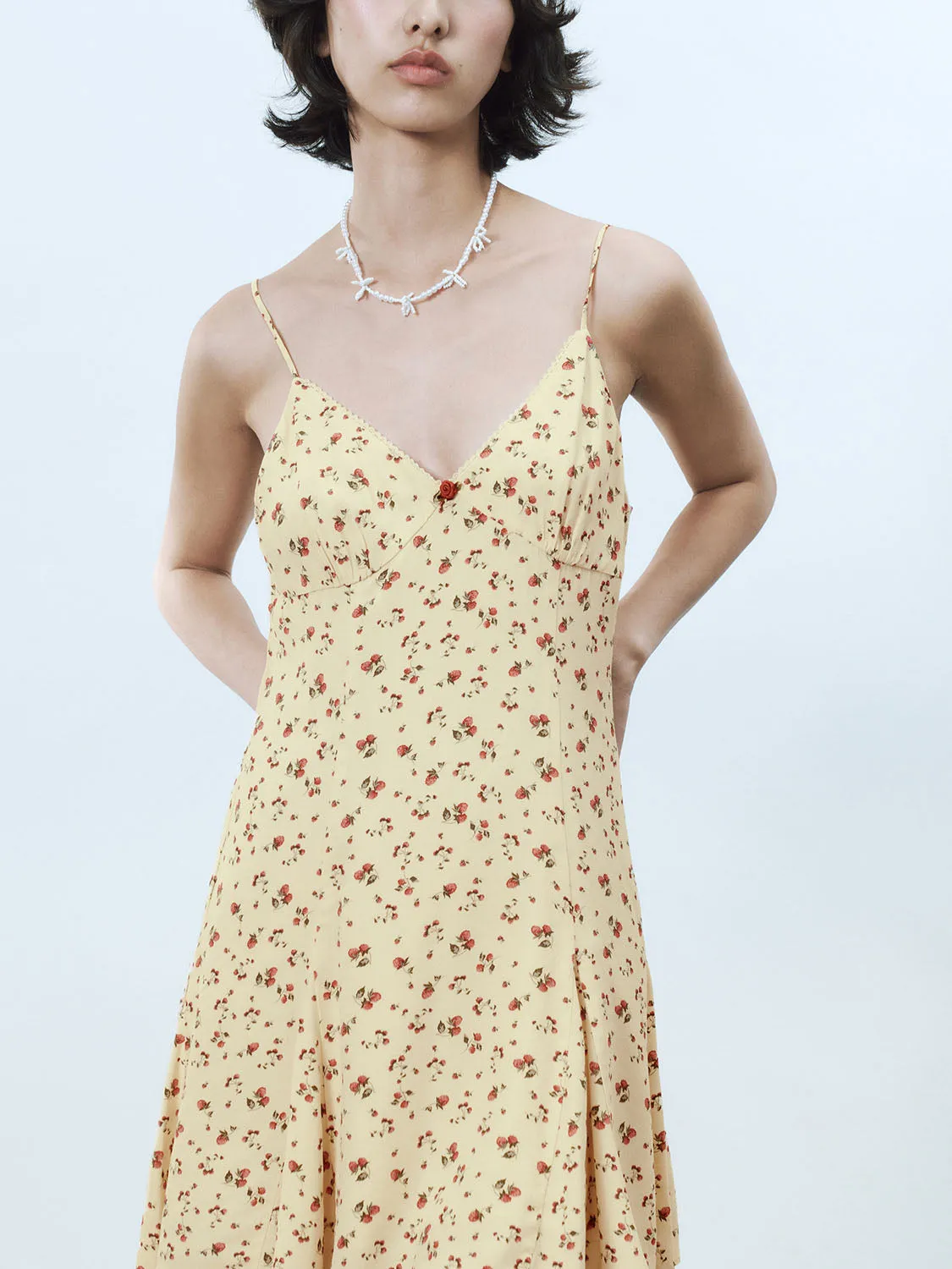 Floral Cami A-Line Dresses