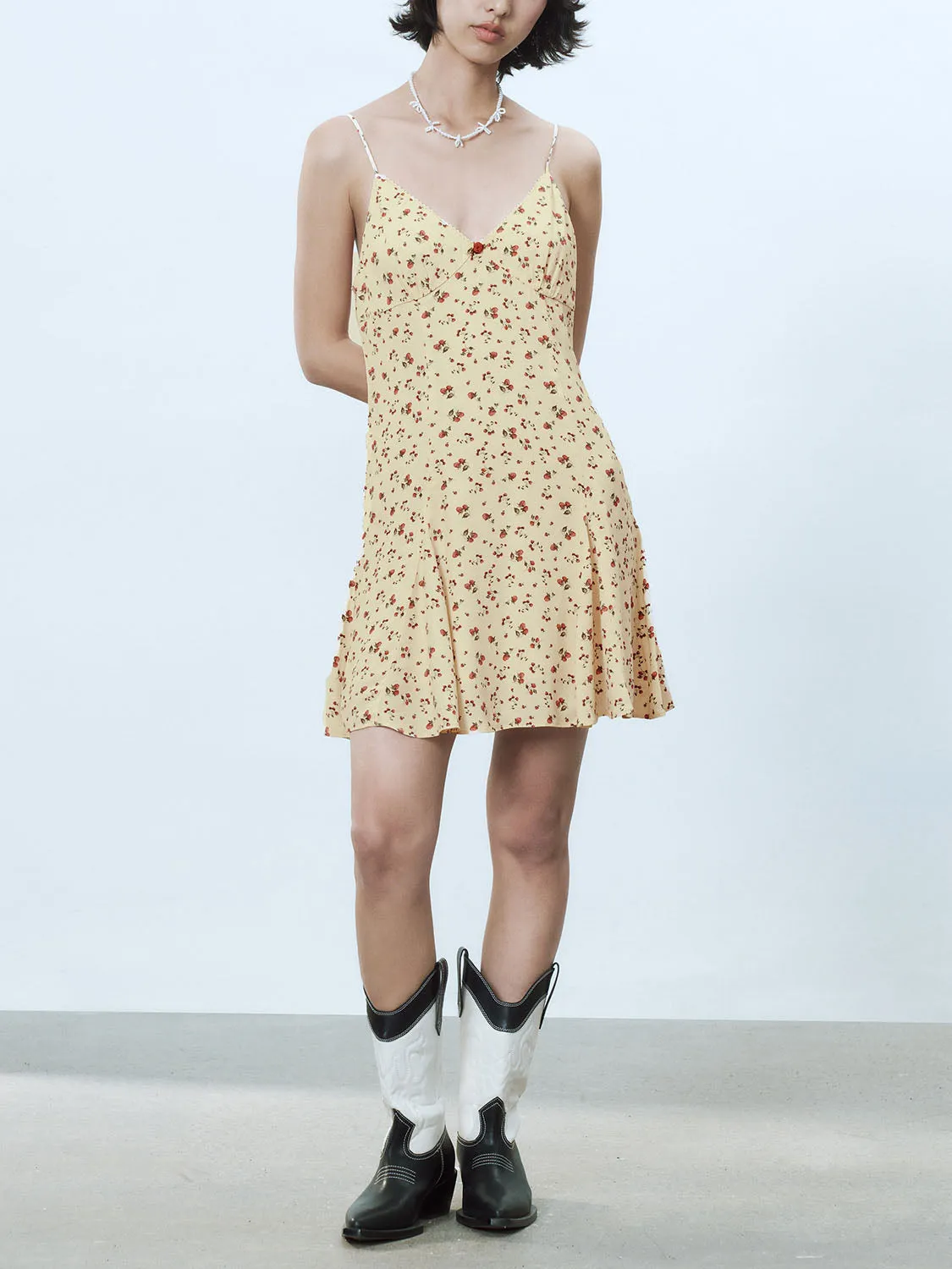 Floral Cami A-Line Dresses