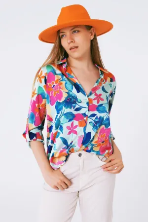Floral Dream Silky Blouse