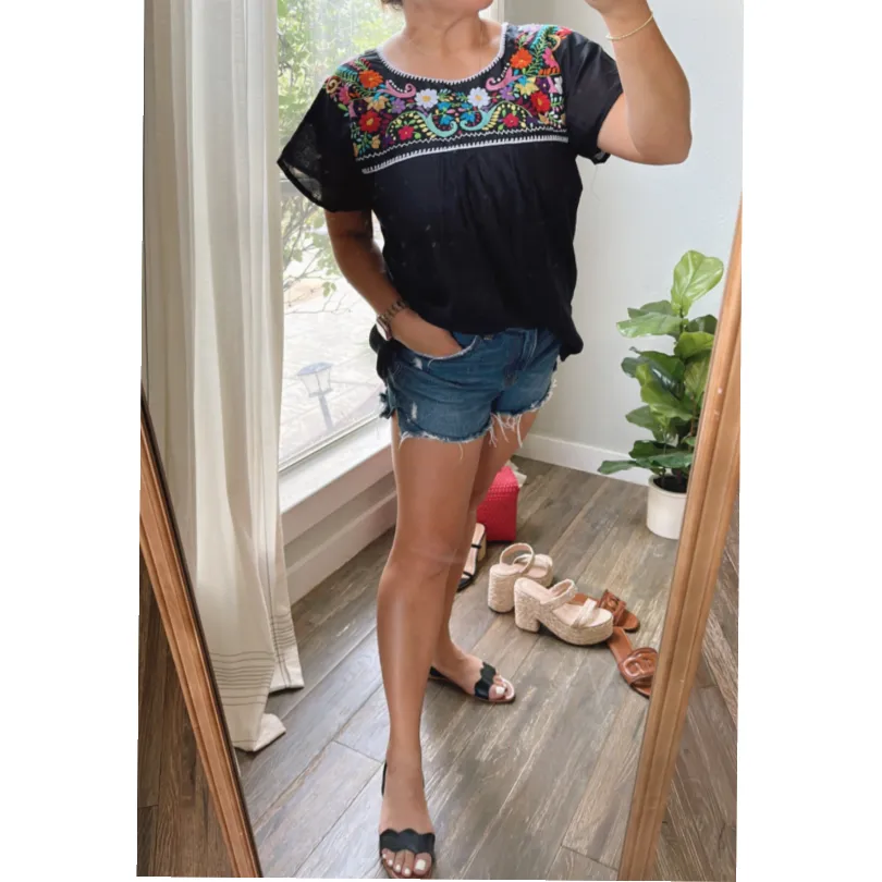 Floral Embroidered Blouses