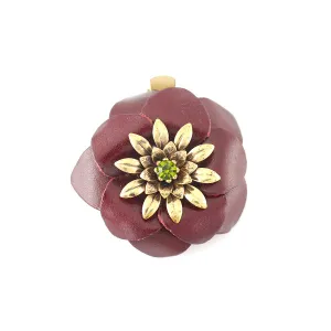 FLOWER BROOCH #282RD8101 (6E3)