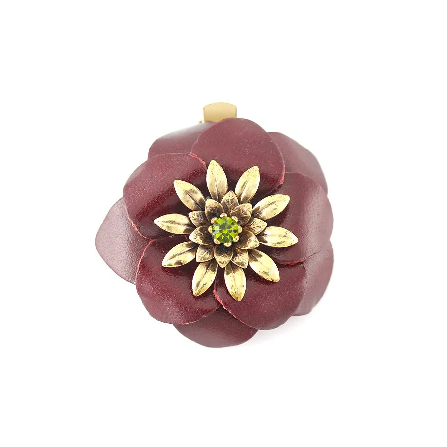 FLOWER BROOCH #282RD8101 (6E3)