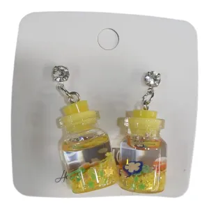 Flower Jar Stud Earrings