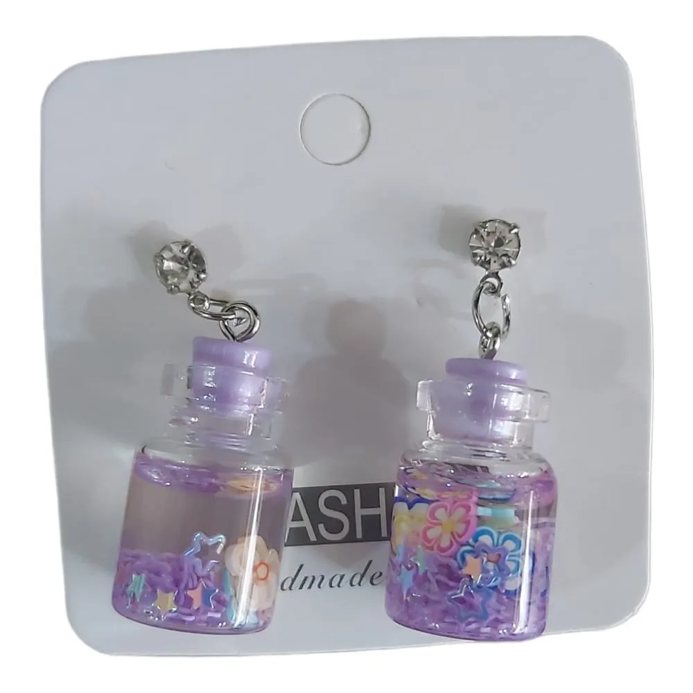 Flower Jar Stud Earrings