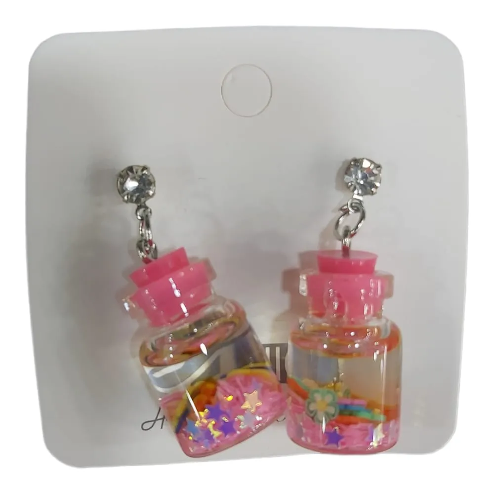 Flower Jar Stud Earrings