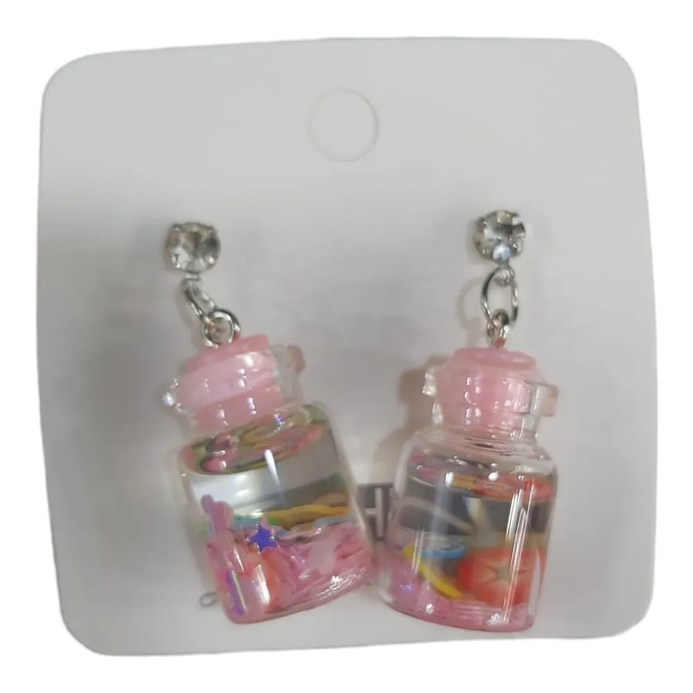 Flower Jar Stud Earrings